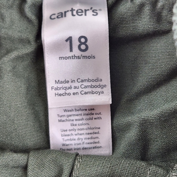 Carter's 2-PC World Map Polo Shirt & Shorts Outfit Set | Boys Size 18 Months - Picture 10 of 11
